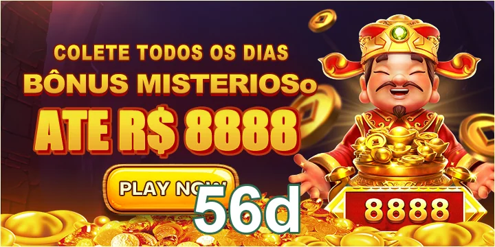 Imagem da interface da plataforma 56d, destacando o acesso a jogos VIP.
