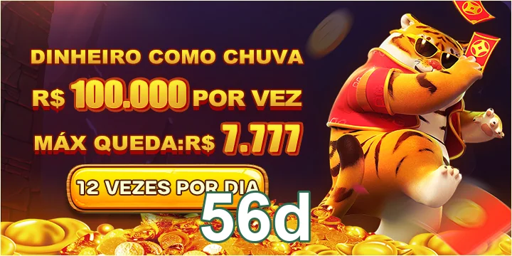 Imagem da interface do 56d, destacando ofertas de apostas.