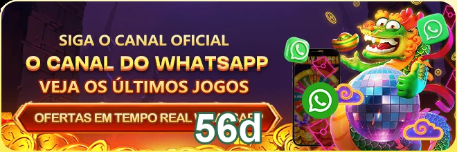 A plataforma 56d exibe uma seleção de slots VIP exclusivos.