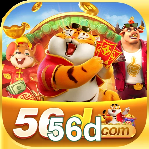 A interface da 56d exibe promoções VIP e saques rápidos.